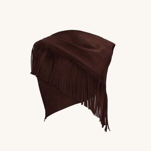 JW PEI Brown Fringe Crop Top